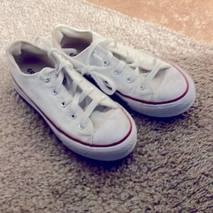 White low-top converse